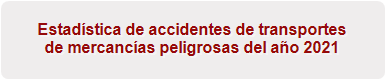 Estad&iacute;stica de accidentes de transportes 
de mercanc&iacute;as peligrosas del a&ntilde;o 2021